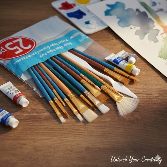 Artist's Loft 25pc brush pack